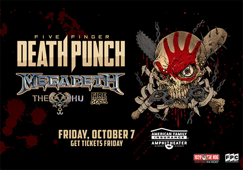 Five Finger Death Punch with Megadeth, The HU, and Fire From The Gods