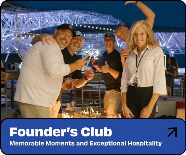 The Founder’s Club delivers an elevated concert experience designed for memorable moments and exceptional hospitality