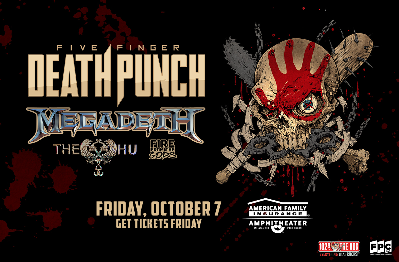 Five Finger Death Punch Live October 7 at the American Family Insurance Amphitheater