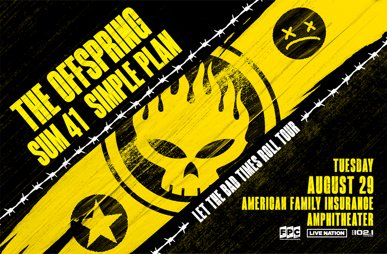 The Offspring in Milwaukee at American Family Insurance Amphitheater on August 29