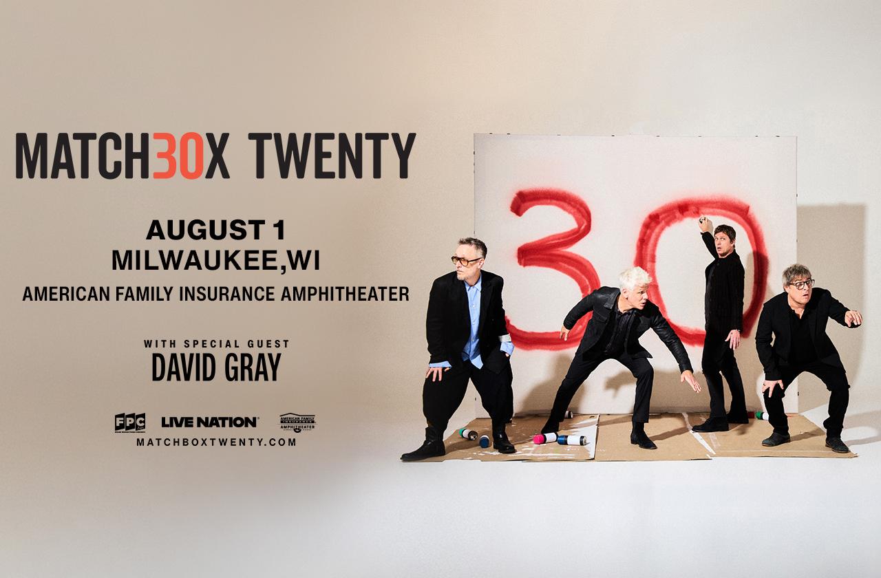 Matchbox Twenty is coming to American Family Insurance Amphitheater on August 1 for a very special tour to celebrate their 30th anniversary